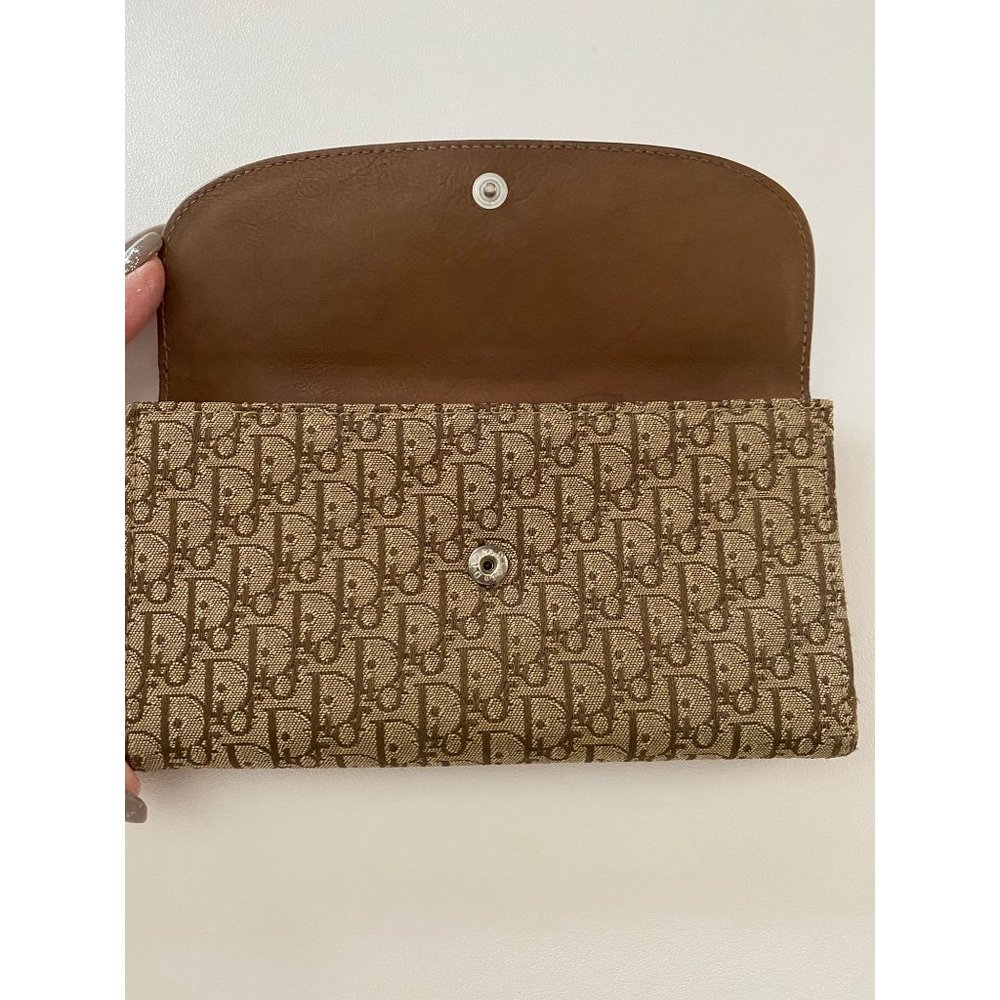 Christian Dior Trotter Print Long Wallet Authentic - Picture 5 of 12